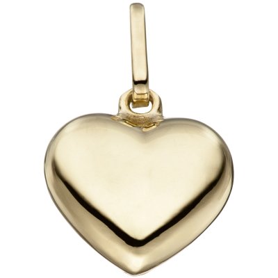 JOBO vergoldet gold Herzanhänger Herz Anhänger 925 Sterling Silber